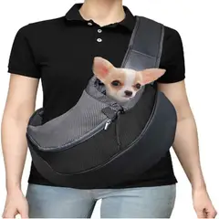 52 BITS - Bolso Cargador Maletín Perro Gato Talla S Color Gris