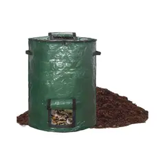 undefined - Bolsa de Compostaje Reutilizable de 300 Litros con Cremallera y Asas Resistentes