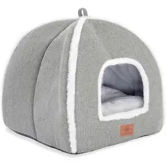 undefined - Cama Cueva Para Gatos WINDRACING Interior Con Cojín Lavable Y Diseño Plegable