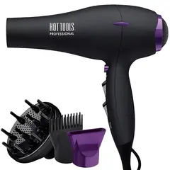 undefined - Secador de Pelo HOT TOOLS Pro Artist Tourmaline 2000 Turbo Ligero y Silencioso