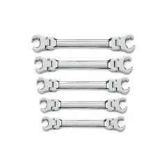 GEARWRENCH - Juego De Llaves De Tuerca De 5 Piezas Con Cabeza Flexible SAE
