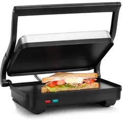HOLSTEIN HOUSEWARES - Plancha Eléctrica para Sándwiches y Paninis con Revestimiento Antiadherente