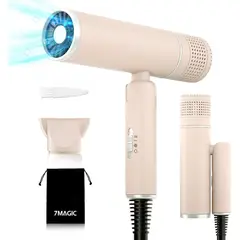 7MAGIC - Secador de Pelo Plegable Potencia de 1600W con Tecnología Iónica
