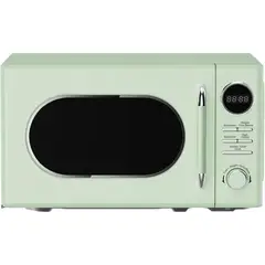 MAGIC CHEF - Microondas de Encimera 700 W con Diseño Retro y Controles Táctiles Color Verde