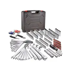 POWERBUILT - Juego de Herramientas Mecánicas de 200 Piezas con Trinquetes XT de 90 Dientes y Llaves SAE/Métricas