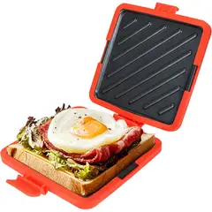 undefined - Sanduchera Toastie Para Microondas NewRiu Compacta Para Queso Y Desayunos