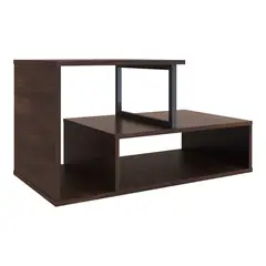 JUST HOME COLLECTION - Mesa Centro Ori 43x80x42 cm Café Oscuro-Negro