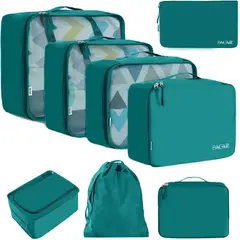 BAGAIL - Set de 8 Organizadores de Equipaje para Maletas Viajes y Ropa