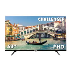 CHALLENGER - Televisor 43 Pulgadas LED 43kg84 Bt Googletv Negro