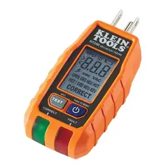 KLEIN TOOLS - Probador De Tomacorrientes Gfci Con Pantalla Lcd