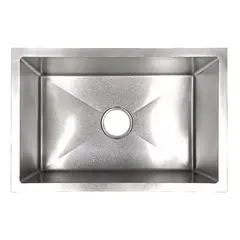 GRIFOS CENTER - Lavaplatos Acero Acero Plateado 70*45Cm + Accesorios