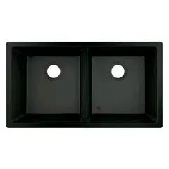 GRIFOS CENTER - Lavaplatos En Acero 304 Doble Poceta Negro 77*45*21cm