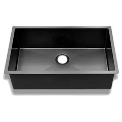 GRIFOS CENTER - Lavaplatos En Acero Inoxidable Negro 60*45Cm + Accesorios