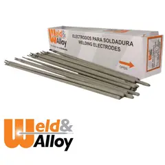 WELD&ALLOY - Soldadura Electrodo Revestido 7018 5/32 Pulgadas Caja x 5 Kilos