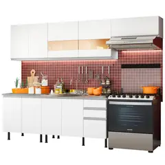 MADESA - Cocina Integral Marcela 2.80 M Blanco Sr