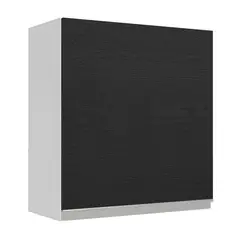MADESA - Mueble De Cocina Superior Glamy 60Cm 1 Puerta Blanco/Negro