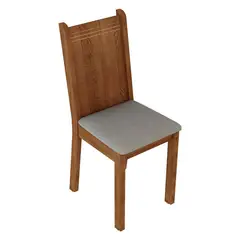 MADESA - Kit 4 Sillas de Comedor 4290 Marrón/Beige