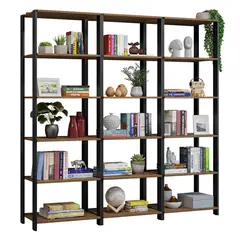 MADESA - Armario Estante Organizador Multiuso para Libros 177cm Marrón/negro