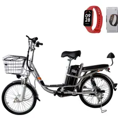 FULLER - Bicicleta Eléctrica Dos Puestos Glx Silver Rin 20" 350W