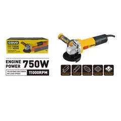 COVO - Pulidora 4 1/2 Pulgadas Eléctrica 750 W 11000 RPM Profesional