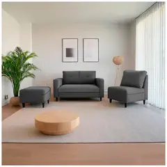 ALL STAR - Sala Multifuncional Gris 134X88X75 Cm