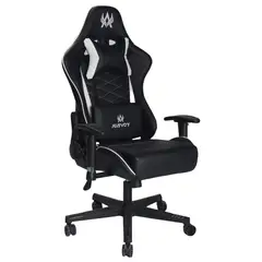AKIVOY - Silla Gamer Nova Reclinable Giratoria 137x53x51 Blanco Negro