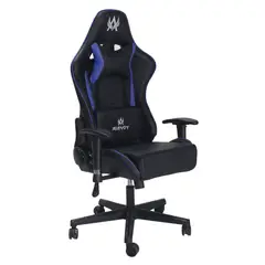 AKIVOY - Silla Gamer Nova Reclinable Giratoria 137x53x51 Azul Negro