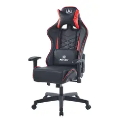 AKIVOY - Silla Gamer Nova Reclinable Giratoria 137x53x51 Roja Negro