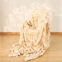 MY HOME STORE - Cobija Alaska Multicolor 180*200cm Blanco Con Beige