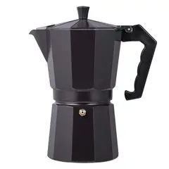 BERGNER - Cafetera 9 Tazas Aluminio Charcoal
