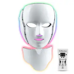 STYLE STARS - Máscara Facial Led Con Cuello Rujevenecer Y Reducir Arrugas
