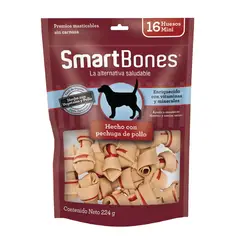 SMARTBONES - Snack para perro smartbone chicken mini 16und