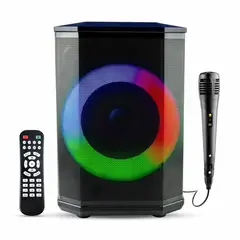 ENERGY PLUS - Bafle 8 Pulgadas 30W Recargable con Radio Micrófono y LED RGB