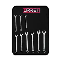 URREA - Juego de Llaves Mixtas 9 Piezas desde 1/4'' a 3/4'' 12 Puntas