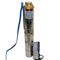 AQUASTRONG - Bomba Sumergible Pozo Profundo 4 Pulgadas 1/2 HP 110V/60Hz Fase 1