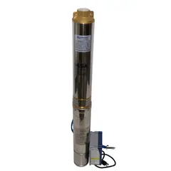 AQUASTRONG - Bomba Sumergible Pozo Profundo 4 Pulgadas 1.5HP 220V/60Hz Fase 1