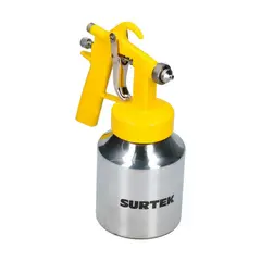 SURTEK - Pistola Pintar Baja Presión 1.3 Mm Con Vaso Reforzado