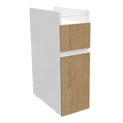 JUST HOME COLLECTION - Mueble Esquinero de Aseo Luma 81.2x26.7x54.4cm Rovere Blanco