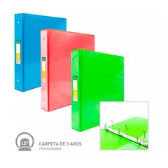 POINTER - Carpeta Catalogo Color 3 Aros 1.5" Pza