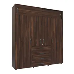 JUST HOME COLLECTION - Closet Dual 200x180x49.9 cm Fume Negro