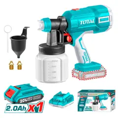 TOTAL - Pistola para Pintar Industrial 20v+batería+cargador.