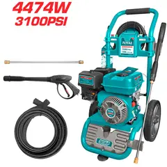 TOTAL - Hidrolavadora Industrial Gasolina de Uso Rudo 3100 PSI