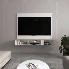 RTA DESIGN - Panel TV 65'' Dassel 132x150x29 Rta Blanco Fresno