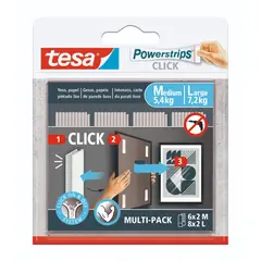 TESA - Tiras Adhesivas Cuadros Combo 6 x 2-8x2 m-L