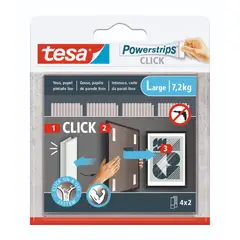 TESA - Tiras Adhesivas Cuadros Grandes 4 Pares