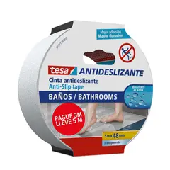 TESA - Cinta Antideslizante Bano 48Mm Pag 3M Llev 5M