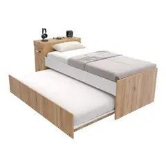 MADERKIT - Cama Nido Multifuncional Lisboa V2 Duna Blanco