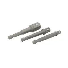 URREA - Juego de 3 Adaptadores para Copas 1/4'' 3/8'' 1/2''