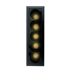 TECHNOLIGHTING - Bala LED de Empotrar Mini Cardan 9w Negro Luz Cálida
