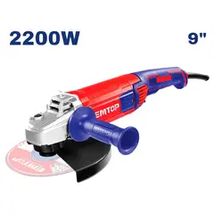 EMTOP - Pulidora 9 Pulgadas Eléctrica Uso Rudo 2200 W 6600 RPM Industrial